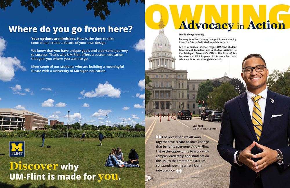 University of Michigan-Flint View Book Spread
