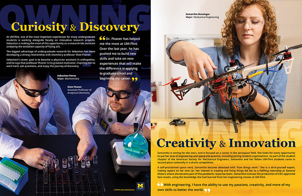 University of Michigan-Flint View Book Spread