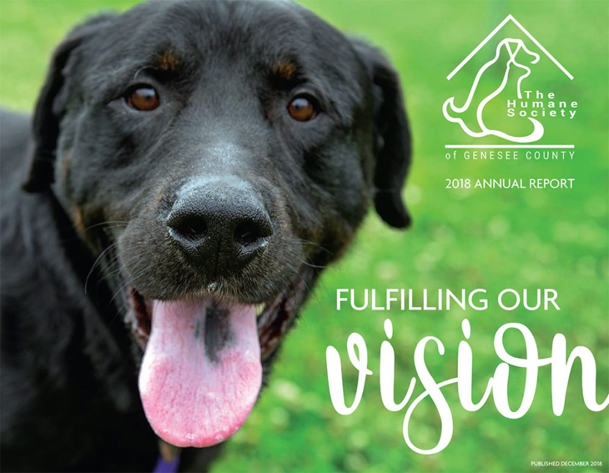Humane Society of Genesee County Annual Report cover