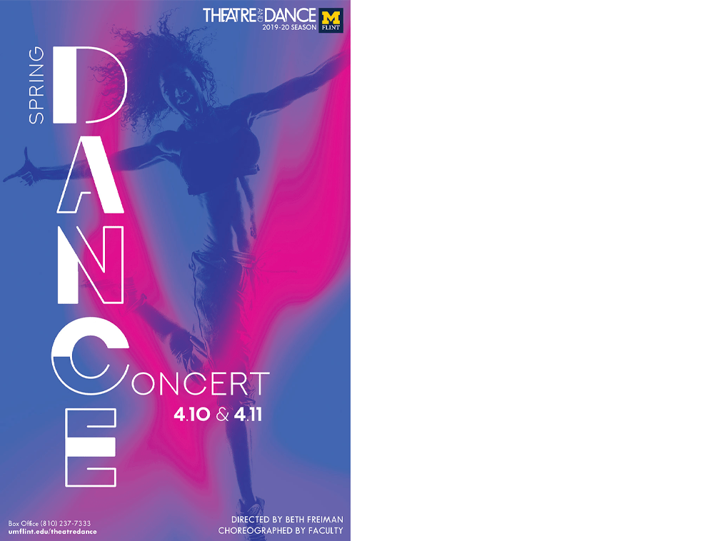 Spring Dance poster. University of Michigan-Flint production.