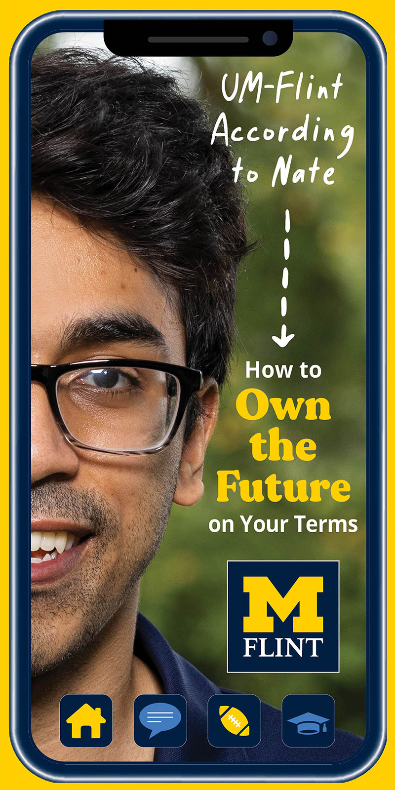 University of Michigan-Flint Undergraduate Admissions Road Piece cover