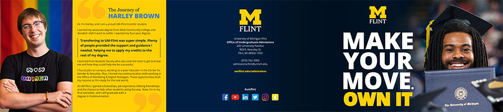 University of Michigan-Flint Transfer Road Piece, side one.